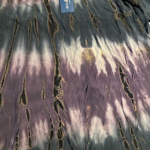 Blue Spero Boho Purple Tie Dye Flowy Cold Shoulder Top USA Boutique Lani CA - Picture 4 of 9